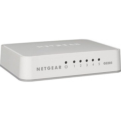 ABI DIFFUSION Netgear GS205 switch 5 ports 10/100/1000 plastique