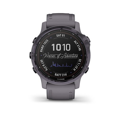 Montre Garmin Fenix 6S Pro Solar 010-02409-15 Améthyste