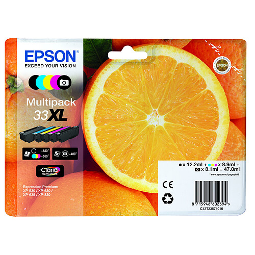 Epson Multipack T3357 Orange xl( BK/BKPH/ C/M/Y)