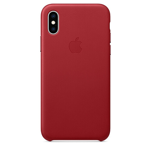 Apple iPhone XS Leather Case - (PRODUCT)RED