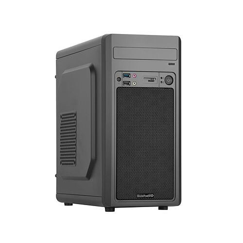 MIP international Boitier PC Micro-ATX Black Aero - Avec alimentation 480W