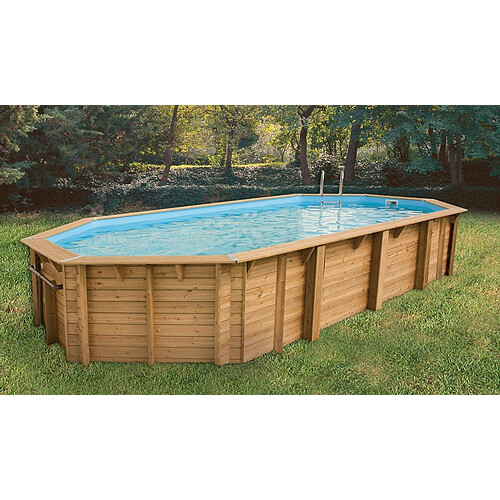 Piscine bois Azura 7,50 x 4,00 x 1,30 m liner beige - Ubbink