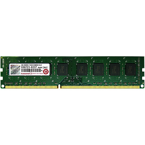 Transcend Mémoire 4 Go - DIMM 240 broches - DDR3 - 1333 MHz