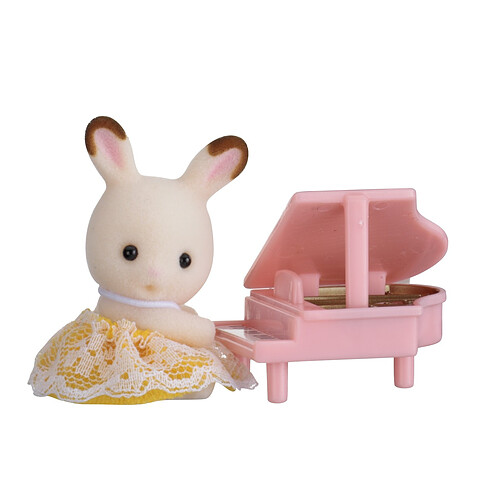 Sylvanian Families Valisette avec bébé Lapin et piano - 5202