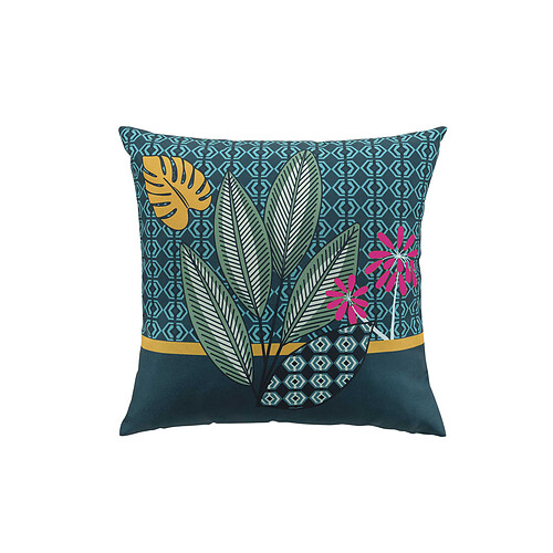 Douceur D'Interieur Coussin Déhoussable Imprimé Déperlant LILIDAE 40x40 cm