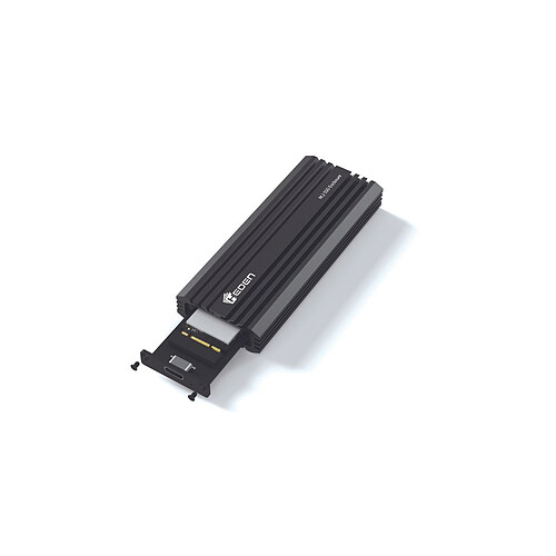 Heden Boitier externe SSD M2 , double interface NVMe+Sata, USB3.2,  câble USB C- USB C/A inclus,  tout en alu