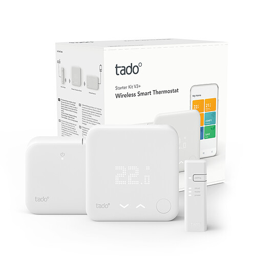 Tado Kit de démarrage V3+ - Thermostat Intelligent sans fil