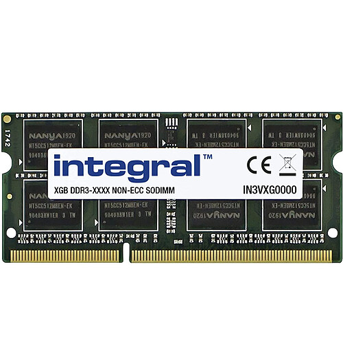 Integral SODIMM - 1x8 Go - DDR3 1600 MHz CL11