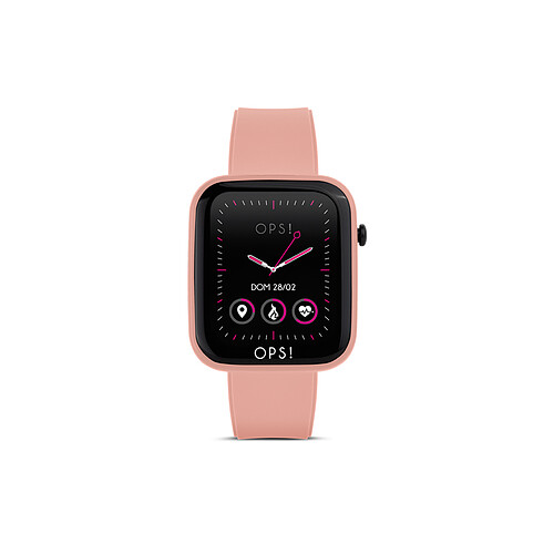 Montre connectée Femme OPS! SMART WATCH Active OPSSW-03 - Bracelet Silicone Rose