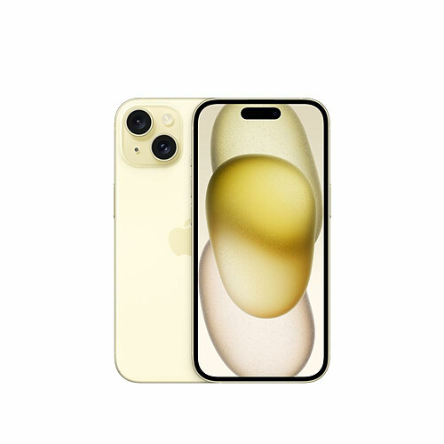 Apple iPhone 15 - 5G - 6/128 Go - Jaune