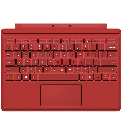 Clavier tablette Microsoft Type Cover Surface Pro 4 Red