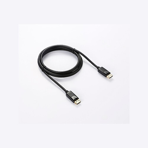 D2 Diffusion Câble Displayport Male/Male 1.4 avec système de verrouillage - 2M - Compatible 8K - Noir