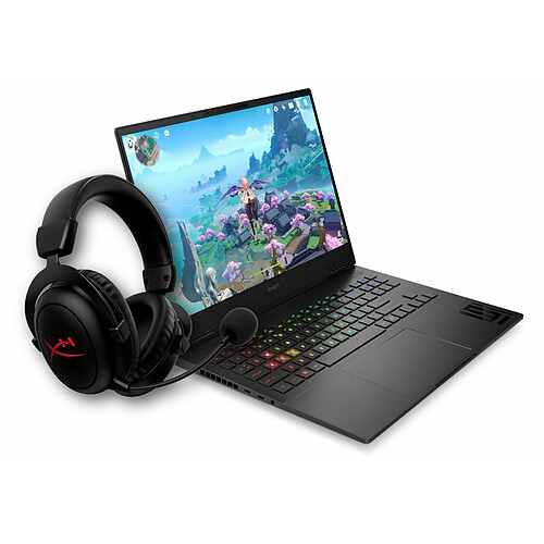 HP OMEN - 16-u0000nf - Noir + Casque sans fil HyperX Cloud II