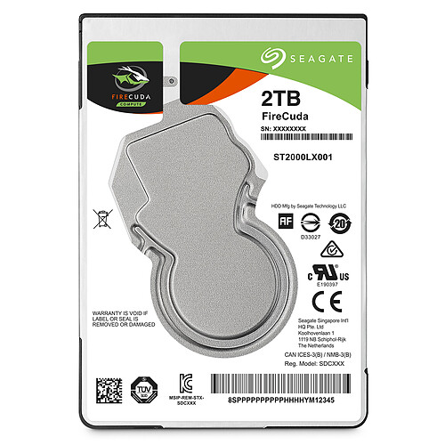 Seagate Technology Firecuda 2 To - 2.5'' SATA III 6 Go/s - Cache 64 Mo