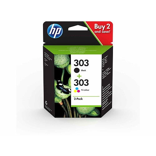 HP 303 - Multipack 3YM92AE - Noir, Cyan, Magenta, Jaune