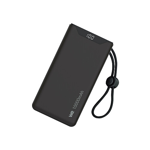 3M WE Batterie de secours, Power Bank, 10 000 mAh, PD 18W 1 port USB-A, 1 port USB-C pour chargement simultané - Noir