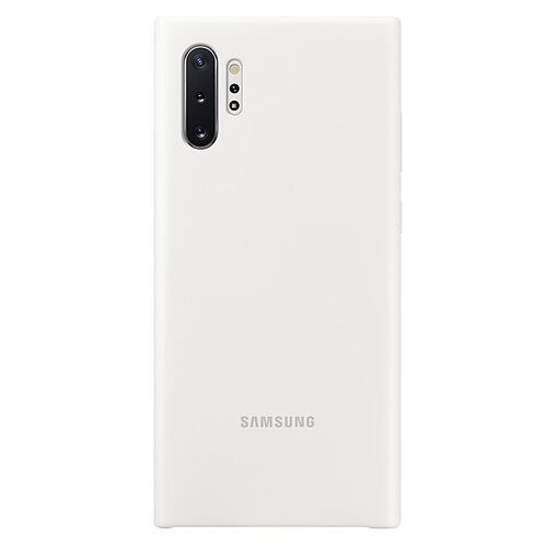 Samsung Coque Silicone Galaxy Note10 Plus - Blanc