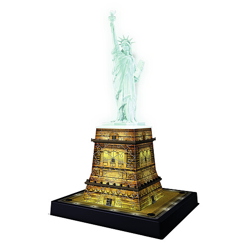 Ravensburger NIGHT EDITION - Puzzle 3D Statue de la liberte - 108 pièces - 12596