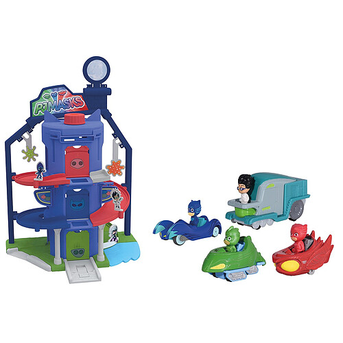 Dickie PJ MASKS GARAGE QUARTIER GENERAL + 4 VEHICULES - 203145002