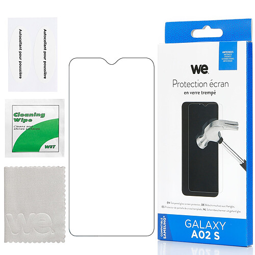 WE Verre Trempé pour Samsung Galaxy A02S - Film Protection écran Anti-Rayures - Anti-Bulles d'air Ultra Résistant