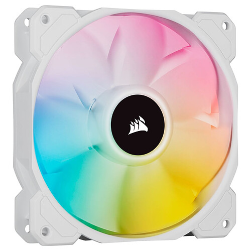 Corsair Ventilateur PWM 140mm iCUE SP140 RGB ELITE Performance - Blanc