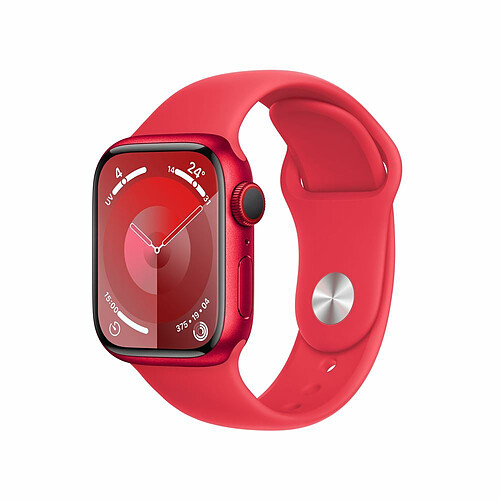 Apple Watch Series 9 GPS 41 mm (PRODUCT)RED Boîtier en aluminium avec bracelet sport (PRODUCT)RED S/M