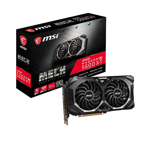 MSI Radeon RX 5600 XT - MECH OC 14 GBPS - 6 Go