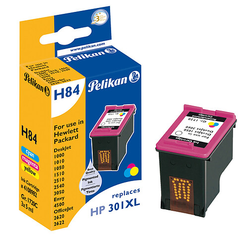 Pelikan Cartouche d'encre pour HP DESKJET D2560 (301XL/CH564EE) - Couleur