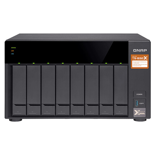 QNAP TS-832X - 8 baies