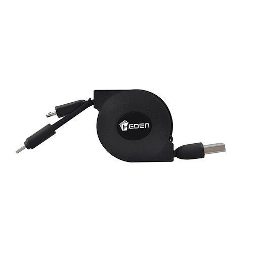 Heden Câble de rechargement rétractable 2 en 1 - 1 port USB