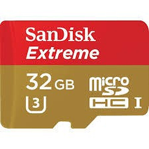 Sandisk Carte Micro SDHC - 32 Go EXTREME