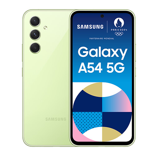 Samsung Galaxy A54 - 5G - 8/128 Go - Lime