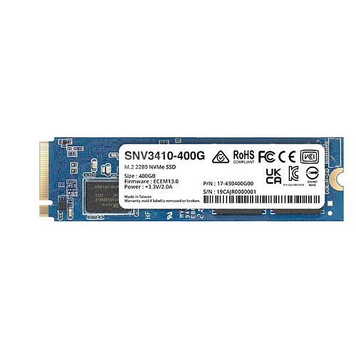 Synology SNV3410 M.2 400 Go PCI Express 3.0 NVMe