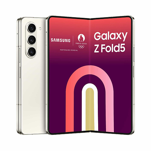 Samsung Galaxy Z Fold5 - 12/ 1 To - 5G - Crème  · Reconditionné