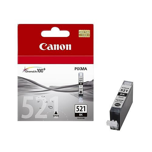 CANON - Cartouche d'encre Noire CLI-521 - 2933B001