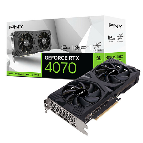 PNY GeForce RTX 4070 VERTO Dual Fan 12Go 