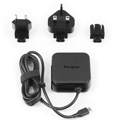 Targus APA95EU - Chargeur universel USB-C ordinateur portable 45w - Noir