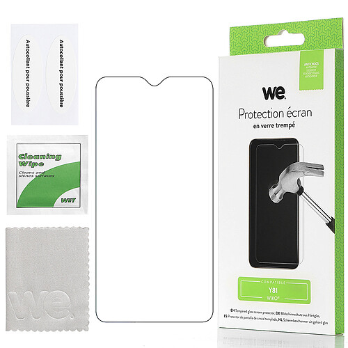 We Verre Trempé pour WIKO Y81 WIKO Y81 - Film Protection écran Anti-Rayures - Anti-Bulles d'air Ultra Résistant - Dureté 9H Glass