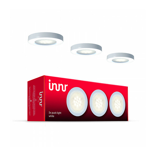 INNR - Plafonnier Puck LED connecté - Blanc chaud x3