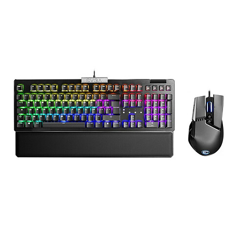 EVGA Clavier Z15 - Mécanique + Souris X17 Gris