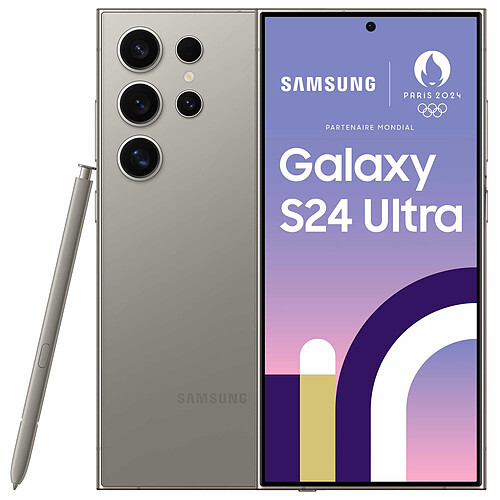 Samsung Galaxy S24 Ultra - 5G - 12/256 Go - Gris
