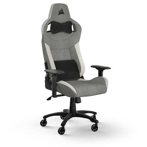 Corsair T3 RUSH Fabric Gaming Chair - Gris et Blanc (2023)