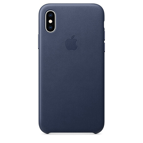 Apple Coque en cuir pour iPhone XS - Bleu nuit