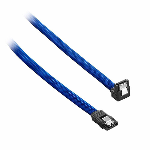 Cablemod ModMesh Right Angle SATA 3 Cable 30cm - Bleu