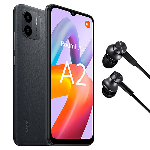 Xiaomi Redmi A2 2/32 Go + écouteurs Mi in-ear Noir