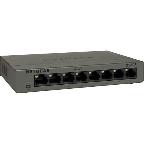 ABI DIFFUSION Netgear GS308 switch 8 ports 10/100/1000 métal