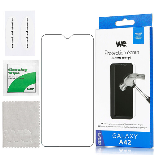 WE Verre Trempé pour Samsung Galaxy A42 - Film Protection écran Anti-Rayures - Anti-Bulles d'air Ultra Résistant