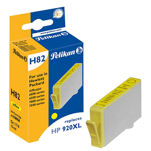 Pelikan Cartouche d'encre pour HP OFFICEJET 6500 (920XL/CD974A) - Jaune