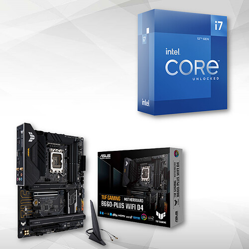 Intel CORE I7-12700KF + TUF GAMING B660-PLUS WIFI D4