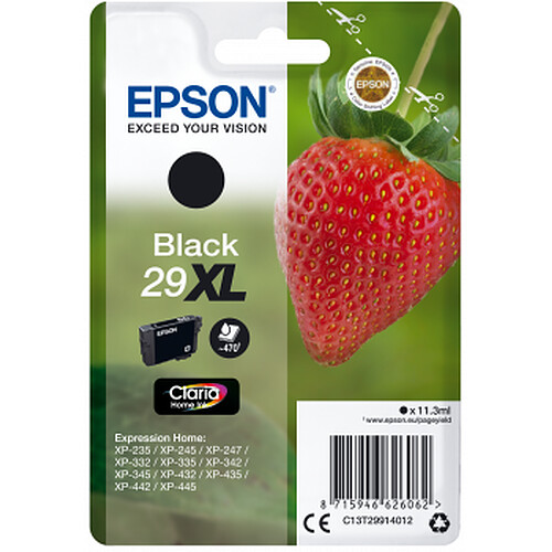 Epson Fraise - Cartouche d'encre 29 XL - Noir